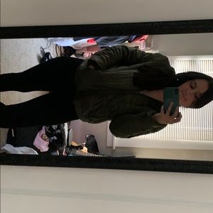 Green reversible jacket